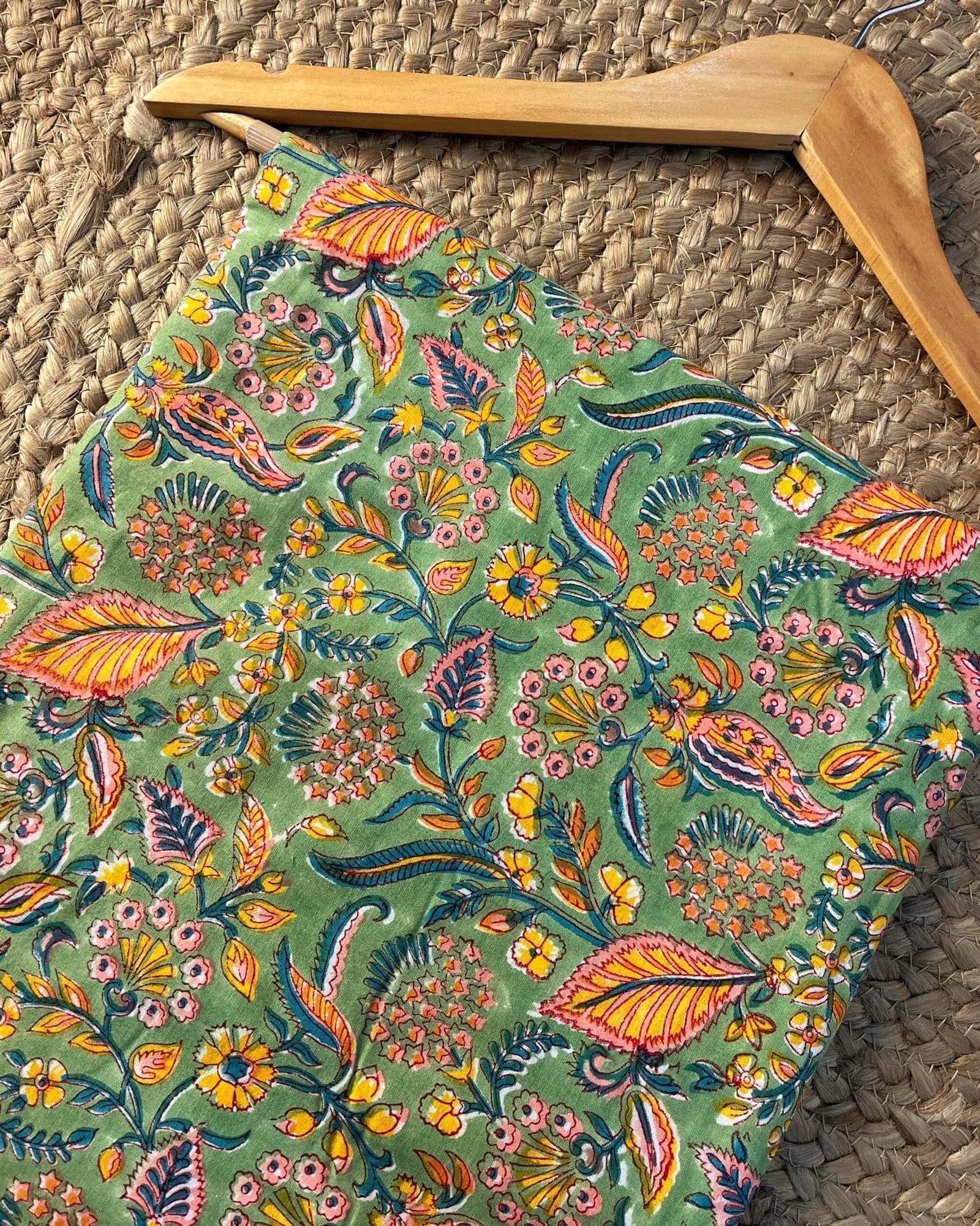 Minted Dreams Kurti (Customisable-Length/Neck/Sleeves)