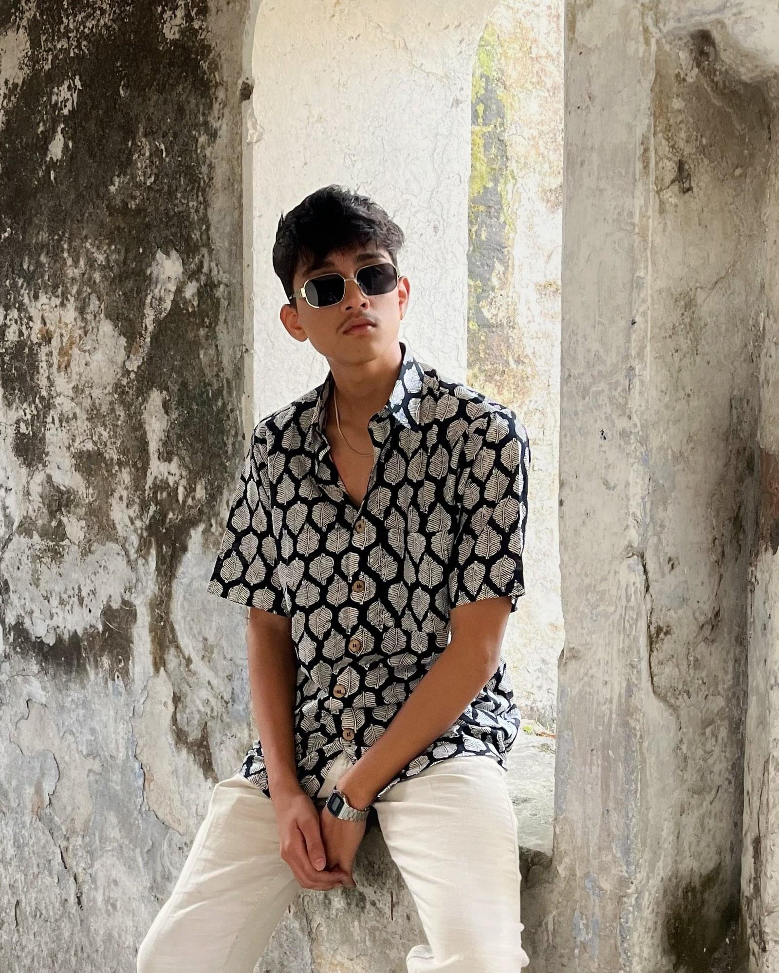 Eclipse Mens Shirt/Kurta Hand Screen Printed (Standard Fit) - Image 2